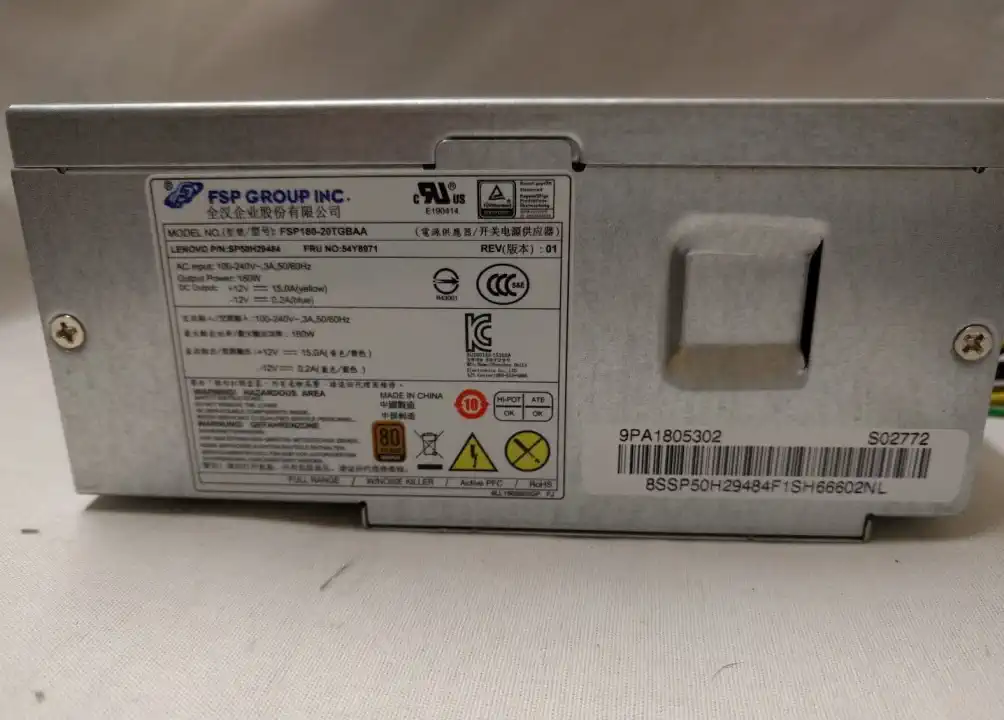 Lenovo 54Y8971 | SP50H29484 | FSP180-20TGBAA | 9PA1805302